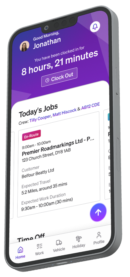 Screenshot of Teamleaf App Homepage