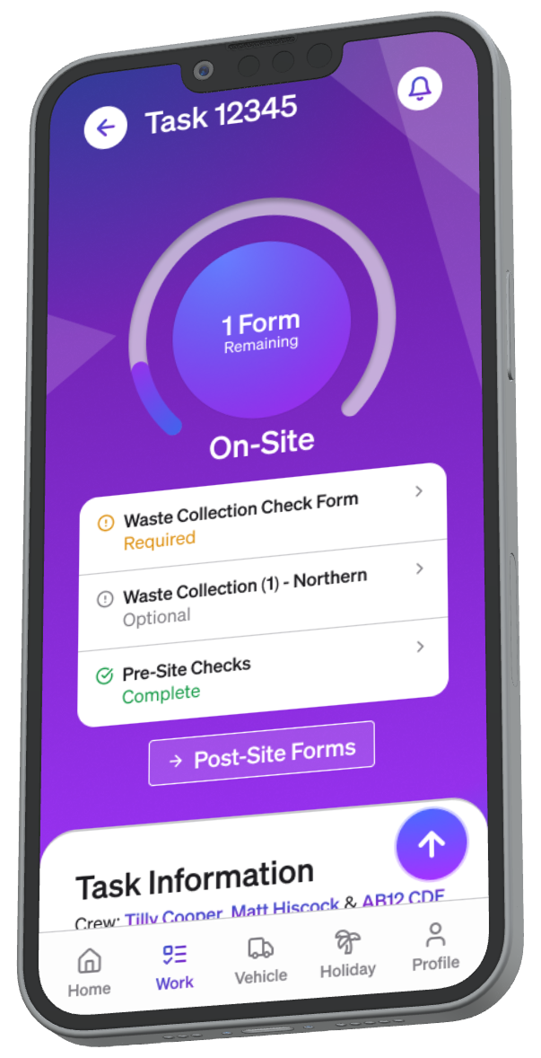 Screenshot of Teamleaf App Task View Screen